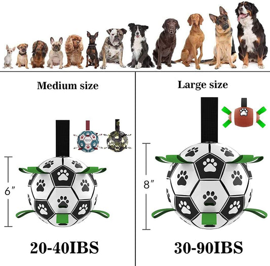 Interactive Dog Football Toy Soccer Ball Inflated Training Toy For Dogs Outdoor Border Collie Balls For Large Dogs Pet Supplies